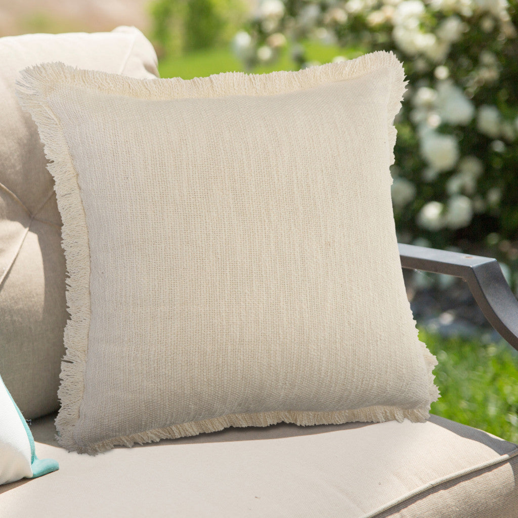 20" X 20" Micro Gray 100% Cotton Zippered Pillow