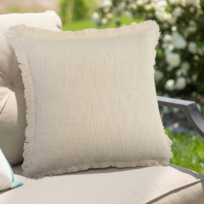 20" X 20" Micro Gray 100% Cotton Zippered Pillow