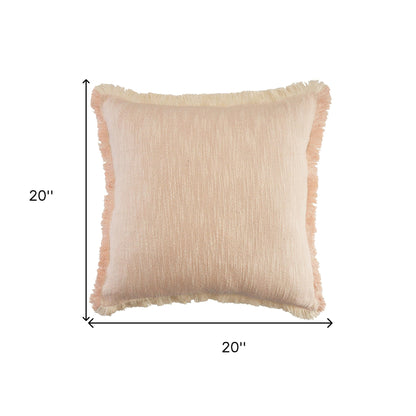 20" X 20" Micro Gray 100% Cotton Zippered Pillow