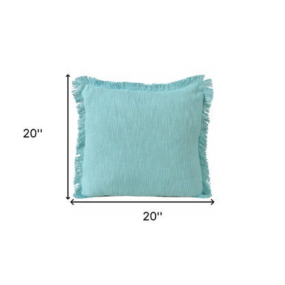 20" X 20" Micro Gray 100% Cotton Zippered Pillow