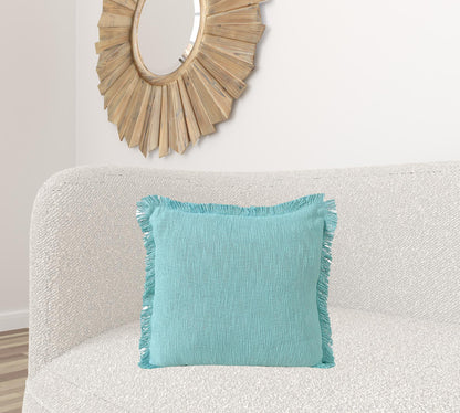 20" X 20" Micro Gray 100% Cotton Zippered Pillow