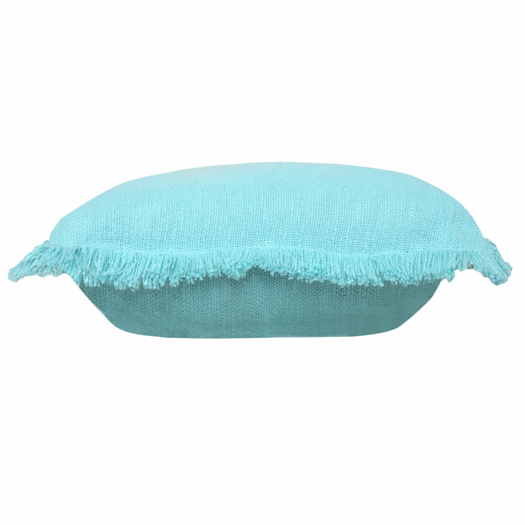 20" X 20" Micro Gray 100% Cotton Zippered Pillow