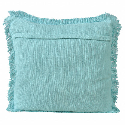 20" X 20" Micro Gray 100% Cotton Zippered Pillow