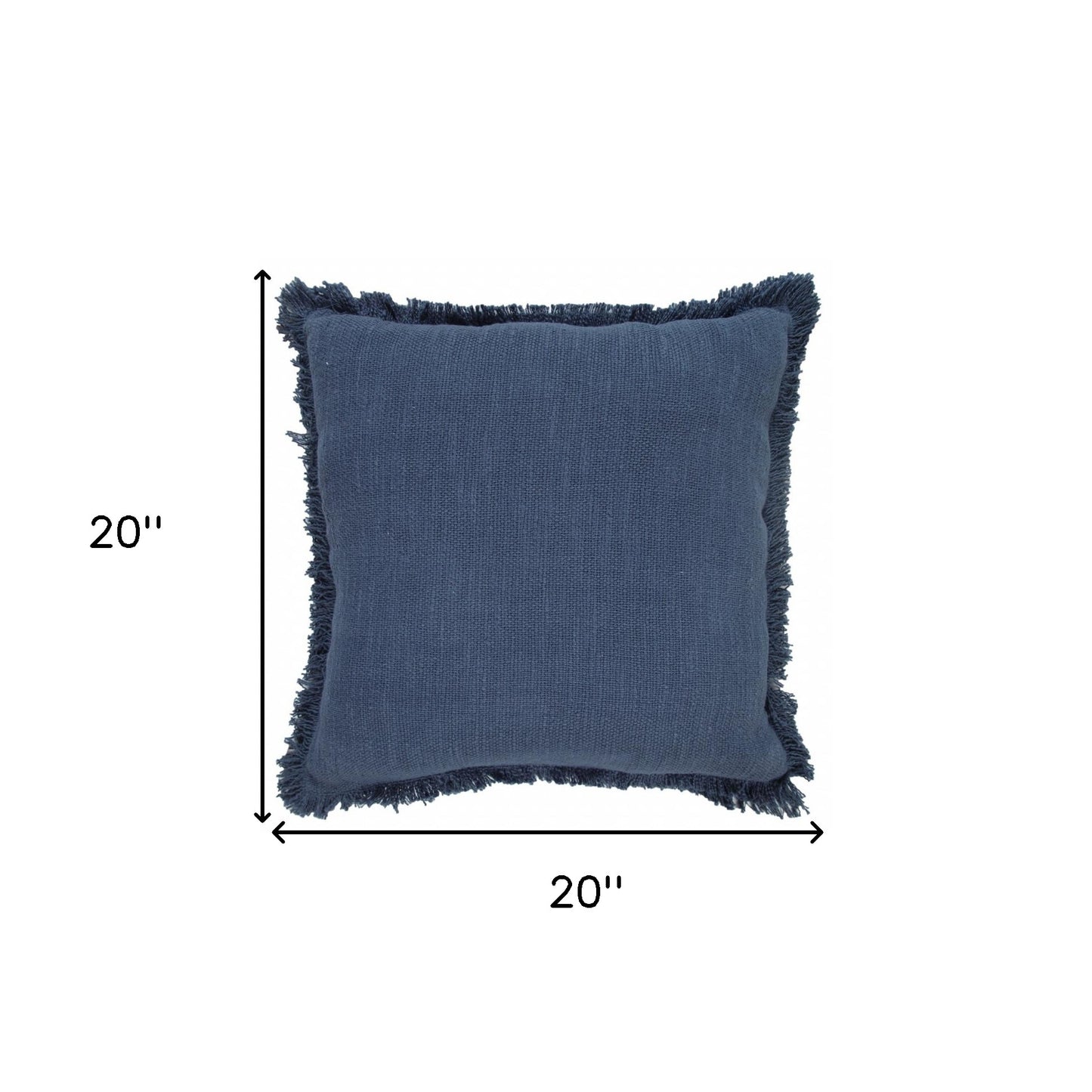 20" X 20" Micro Gray 100% Cotton Zippered Pillow