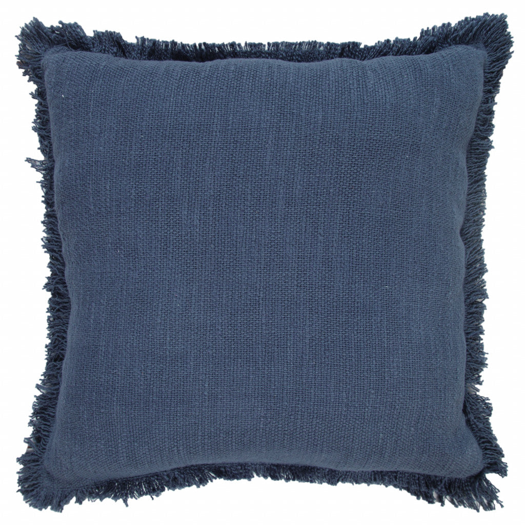 20" X 20" Micro Gray 100% Cotton Zippered Pillow