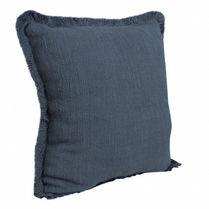 20" X 20" Micro Gray 100% Cotton Zippered Pillow