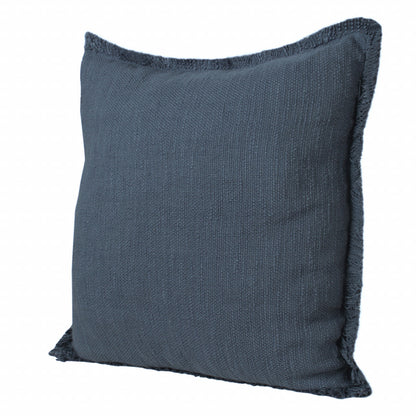 20" X 20" Micro Gray 100% Cotton Zippered Pillow