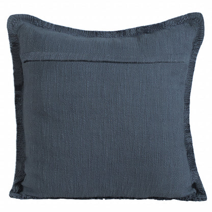 20" X 20" Micro Gray 100% Cotton Zippered Pillow