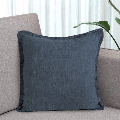 20" X 20" Micro Gray 100% Cotton Zippered Pillow