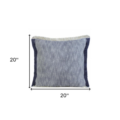 20" X 20" Micro Gray 100% Cotton Zippered Pillow