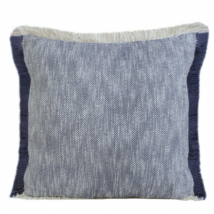 20" X 20" Micro Gray 100% Cotton Zippered Pillow