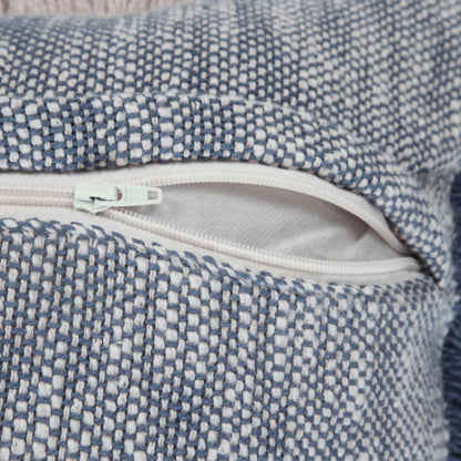 20" X 20" Micro Gray 100% Cotton Zippered Pillow