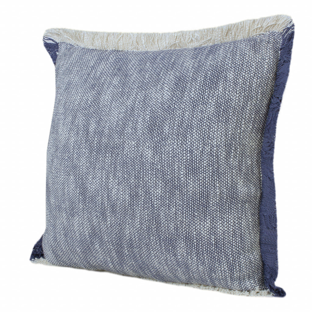 20" X 20" Micro Gray 100% Cotton Zippered Pillow