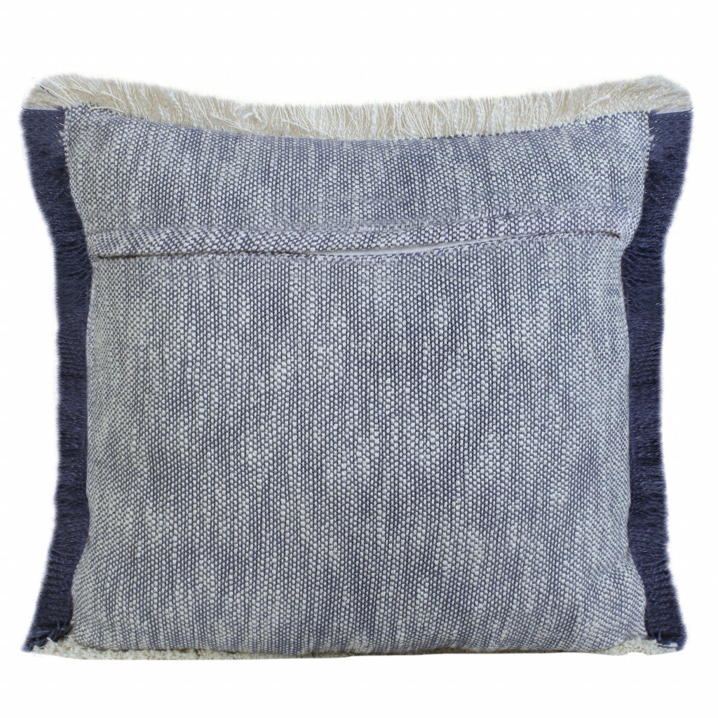 20" X 20" Micro Gray 100% Cotton Zippered Pillow