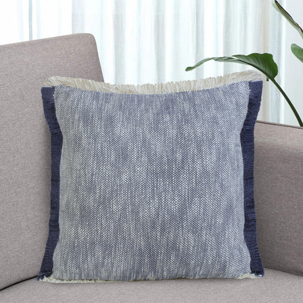 20" X 20" Micro Gray 100% Cotton Zippered Pillow