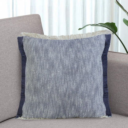 20" X 20" Micro Gray 100% Cotton Zippered Pillow