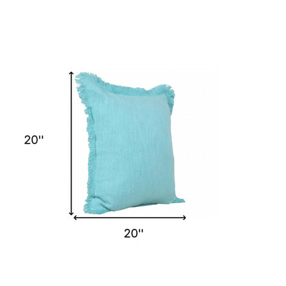 20" X 20" Micro Gray 100% Cotton Zippered Pillow