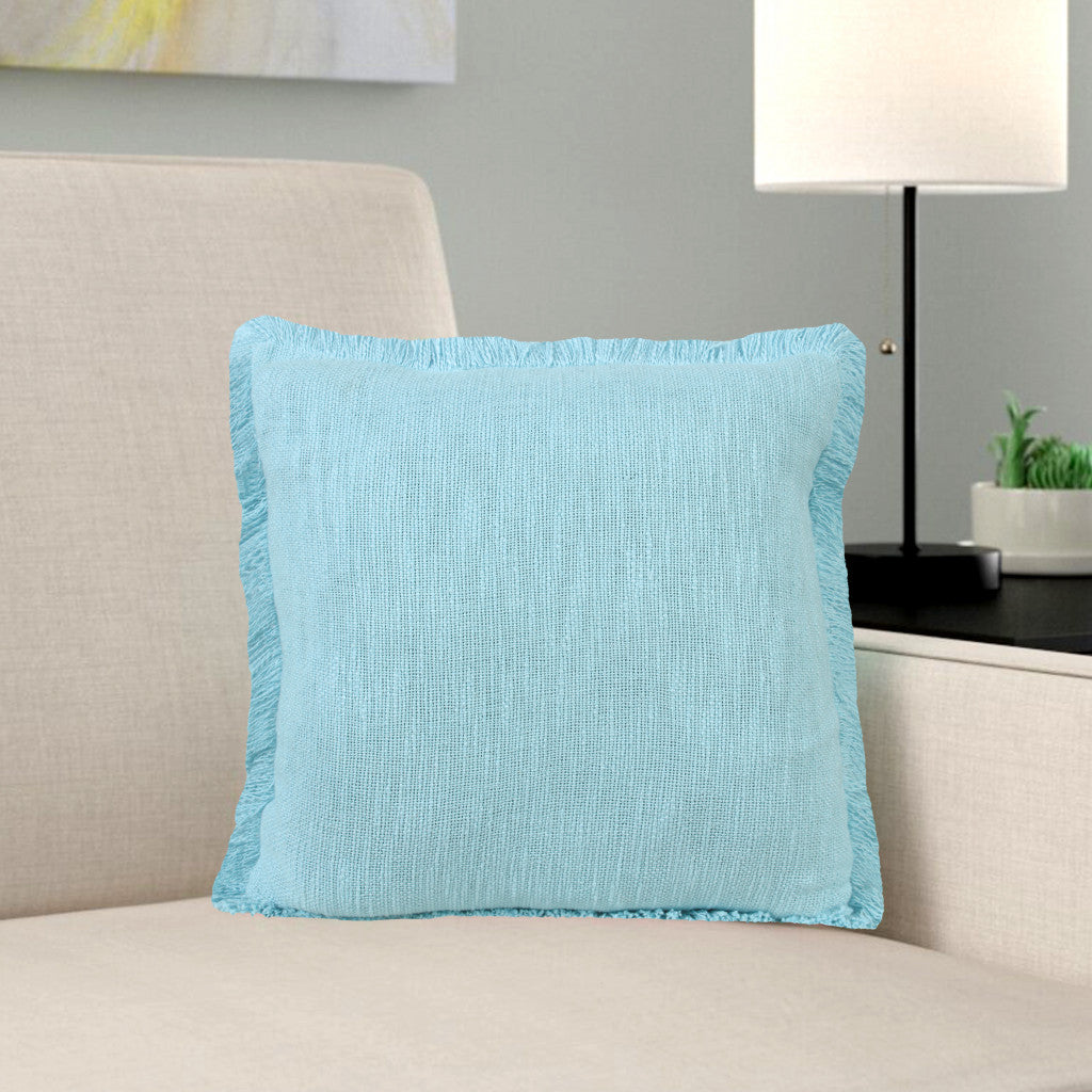 20" X 20" Micro Gray 100% Cotton Zippered Pillow