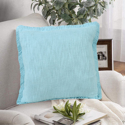 20" X 20" Micro Gray 100% Cotton Zippered Pillow
