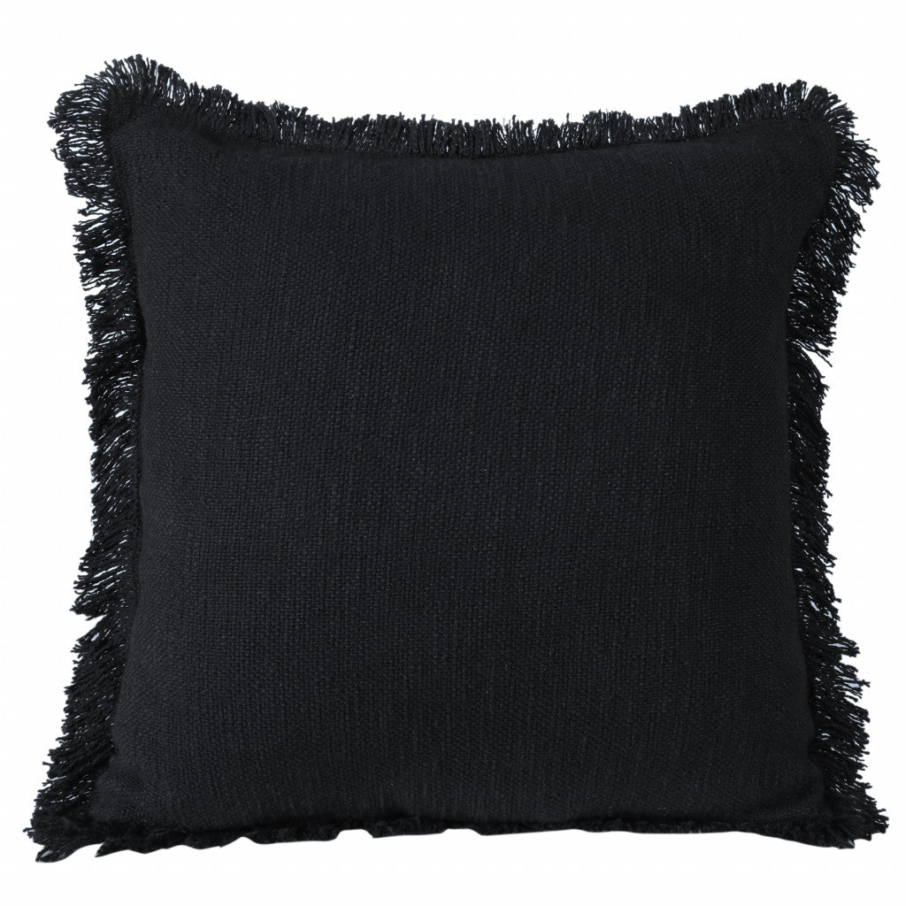 20" X 20" Micro Gray 100% Cotton Zippered Pillow