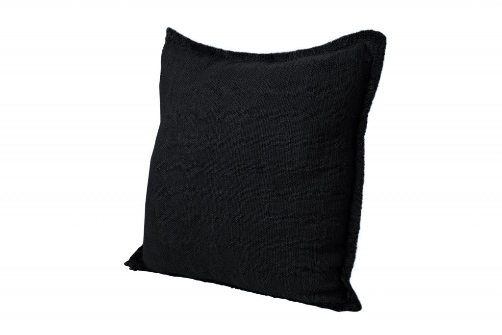 20" X 20" Micro Gray 100% Cotton Zippered Pillow