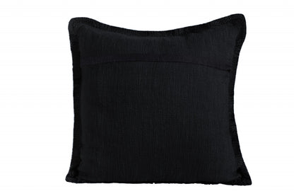 20" X 20" Micro Gray 100% Cotton Zippered Pillow
