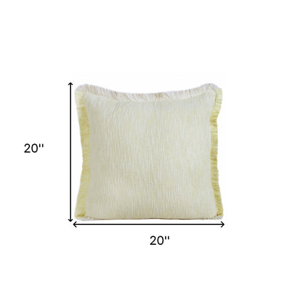 20" X 20" Micro Gray 100% Cotton Zippered Pillow