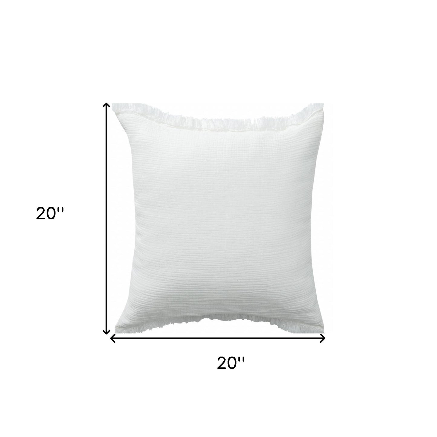 20" X 20" Blue Gray And Cream 100% Cotton Zippered Pillow