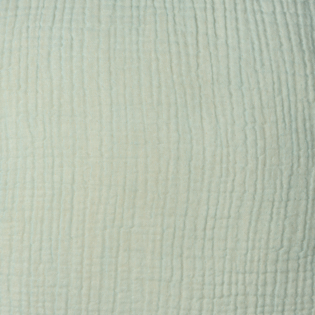 20" X 20" Blue Gray And Cream 100% Cotton Zippered Pillow
