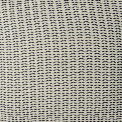 18" X 18" Beige And Ivory 100% Cotton Striped Zippered Pillow