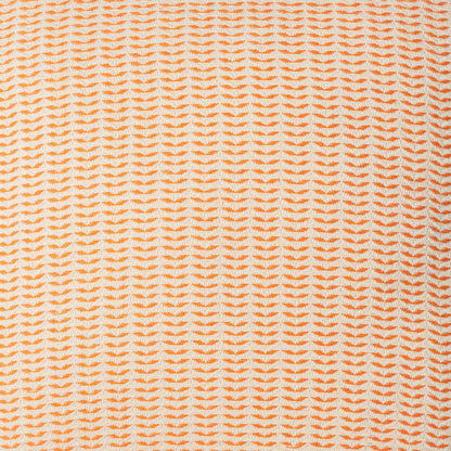 18" X 18" Beige And Ivory 100% Cotton Striped Zippered Pillow