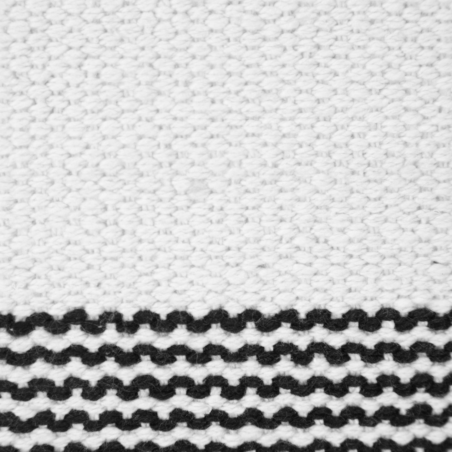 20" X 20" Yellow And White 100% Cotton Geometric Zippered Pillow