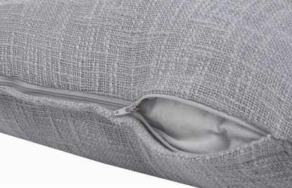14" X 36" Jet Black 100% Cotton Zippered Pillow
