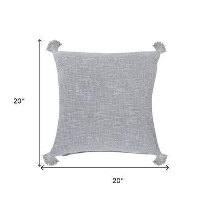 14" X 36" Jet Black 100% Cotton Zippered Pillow