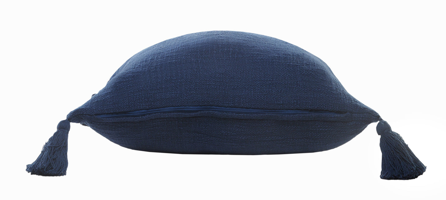 14" X 36" Jet Black 100% Cotton Zippered Pillow