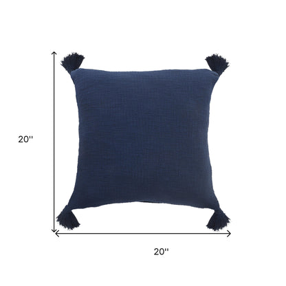 14" X 36" Jet Black 100% Cotton Zippered Pillow