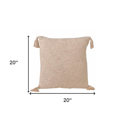 14" X 36" Jet Black 100% Cotton Zippered Pillow