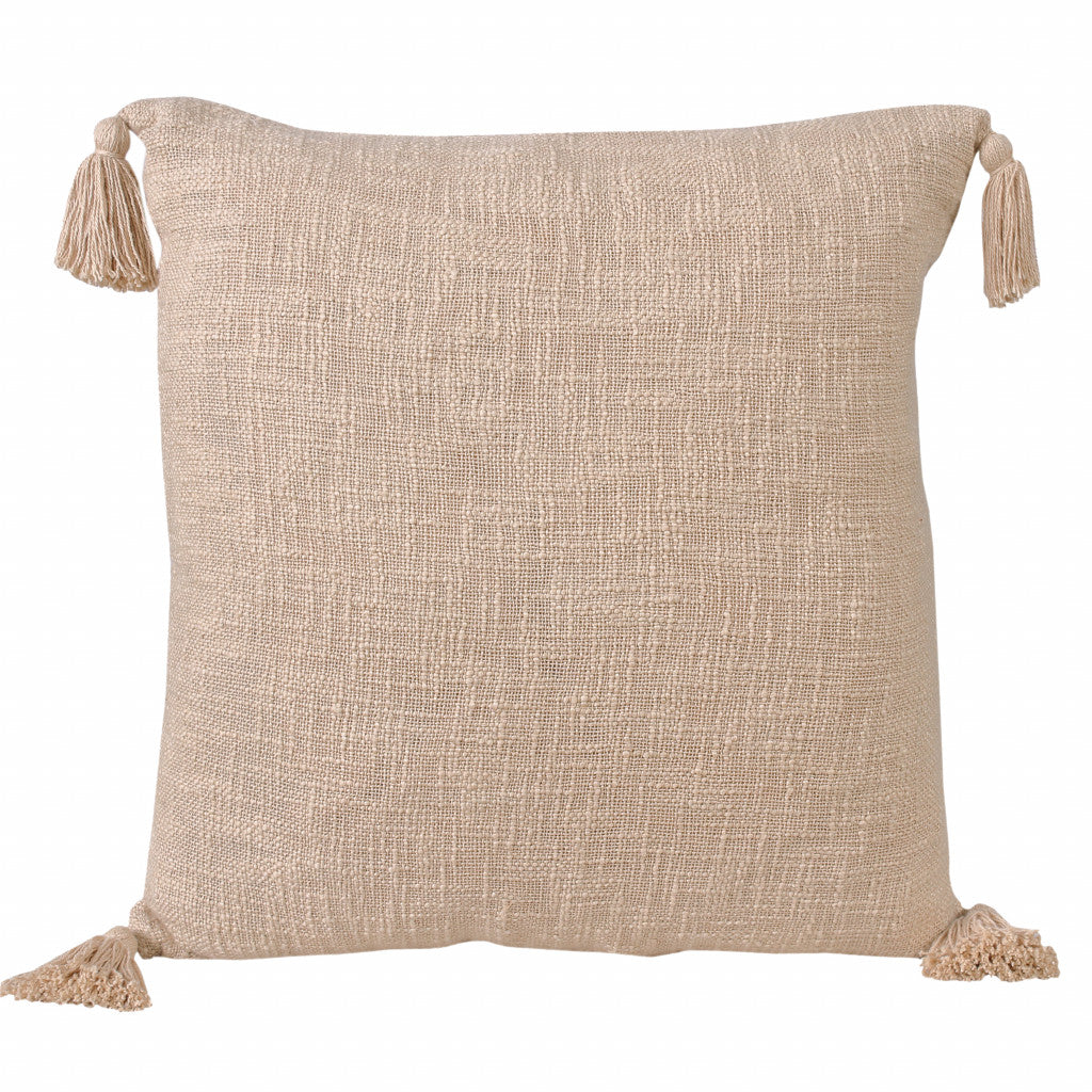 14" X 36" Jet Black 100% Cotton Zippered Pillow