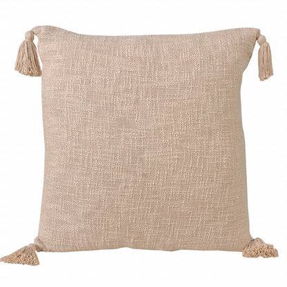 14" X 36" Jet Black 100% Cotton Zippered Pillow