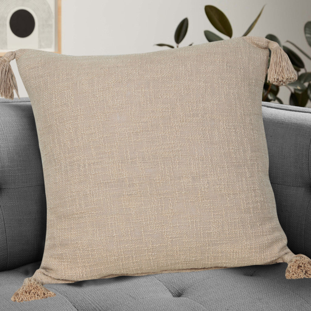 14" X 36" Jet Black 100% Cotton Zippered Pillow