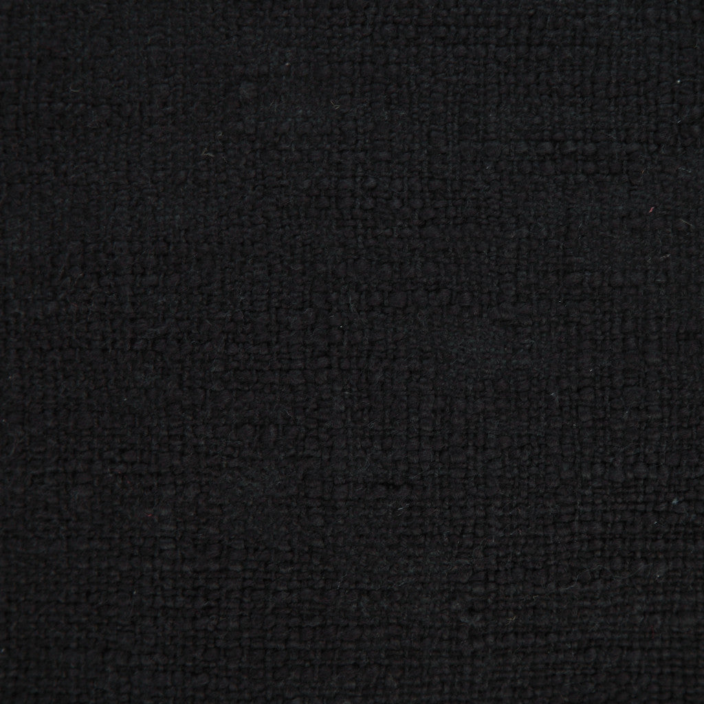 14" X 36" Jet Black 100% Cotton Zippered Pillow
