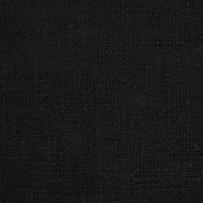 14" X 36" Jet Black 100% Cotton Zippered Pillow