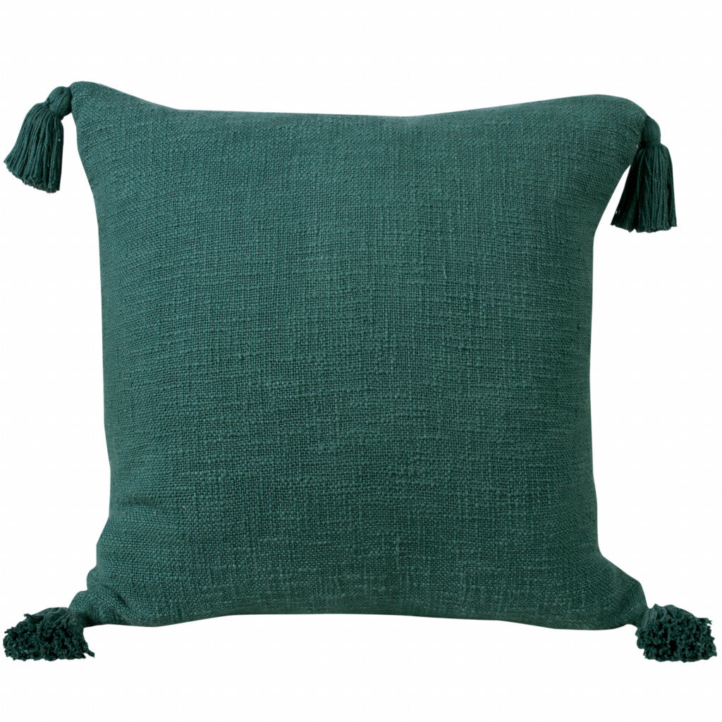 14" X 36" Jet Black 100% Cotton Zippered Pillow