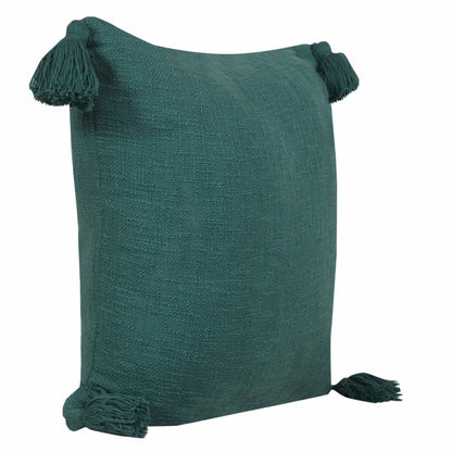 14" X 36" Jet Black 100% Cotton Zippered Pillow