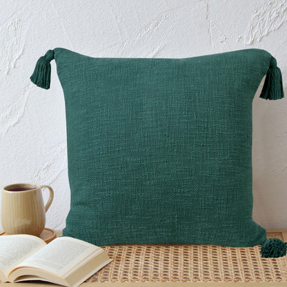 14" X 36" Jet Black 100% Cotton Zippered Pillow