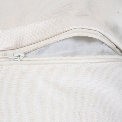 14" X 36" Heathered Gray And Off-White 100% Cotton Geometric Zippered Pillow
