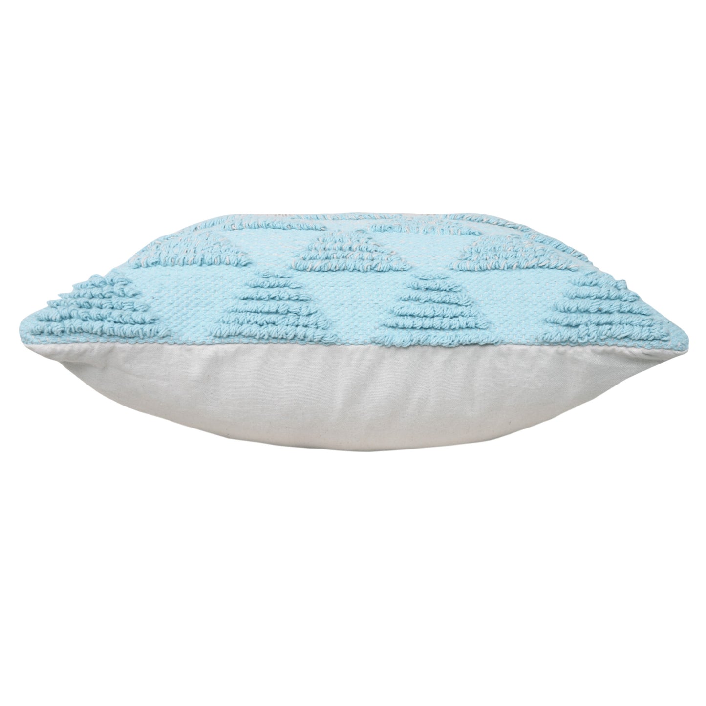 14" X 36" Heathered Gray And Off-White 100% Cotton Geometric Zippered Pillow