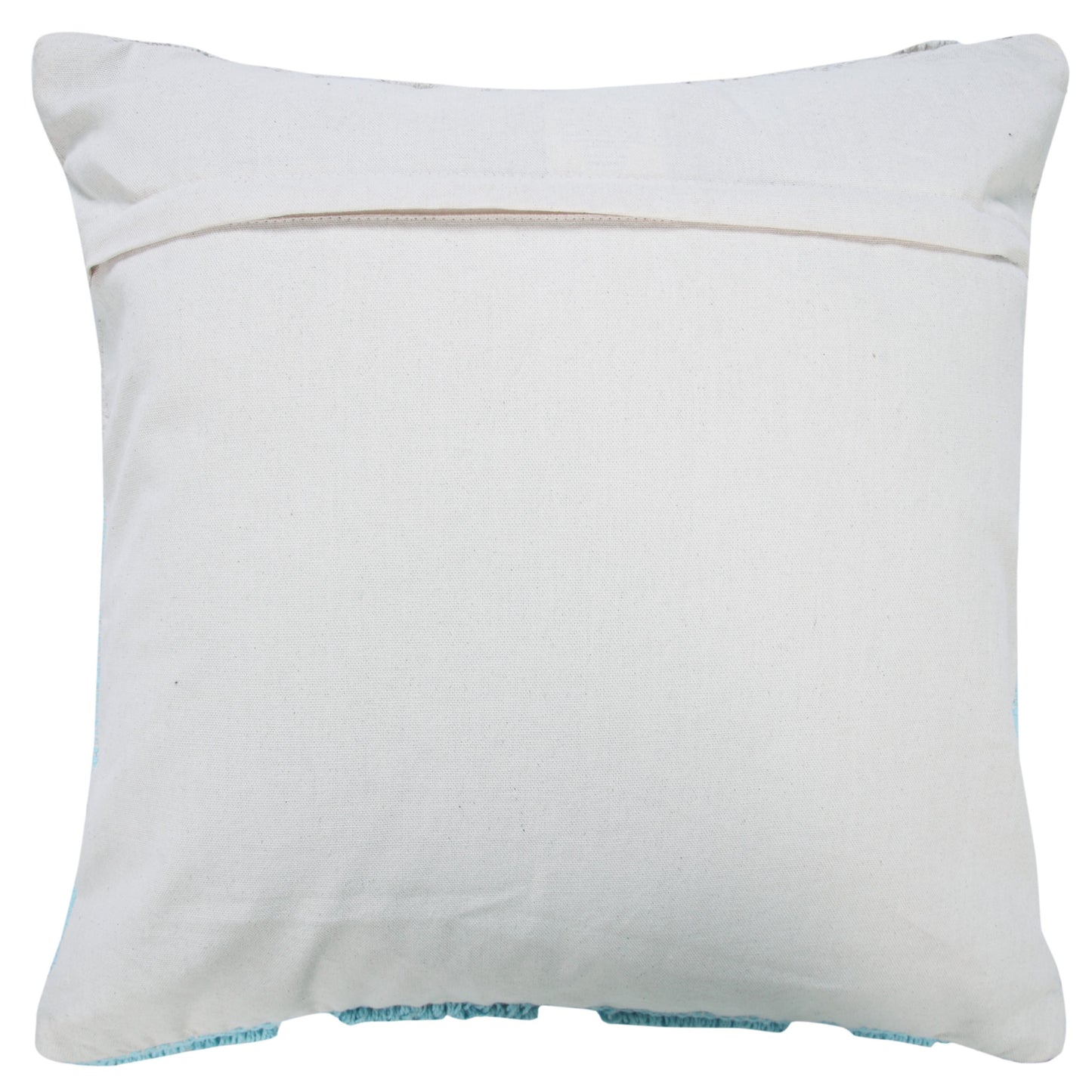 14" X 36" Heathered Gray And Off-White 100% Cotton Geometric Zippered Pillow
