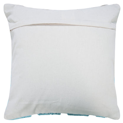 14" X 36" Heathered Gray And Off-White 100% Cotton Geometric Zippered Pillow