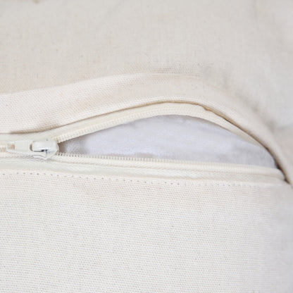 14" X 36" Heathered Gray And Off-White 100% Cotton Geometric Zippered Pillow